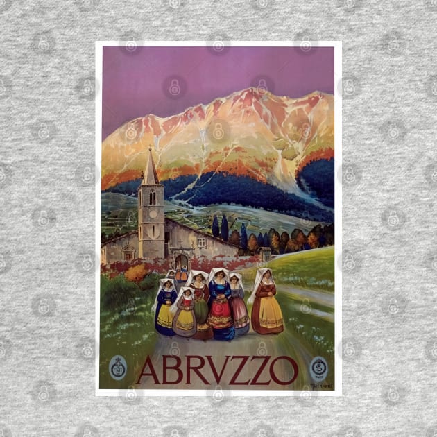 Reprint of Vintage Travel Poster to Abruzzo/Abrvzzo, Italy by vintageposterco